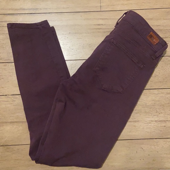 PAIGE Verdugo Ankle Plum Skinny Jeans from Anthropologie - Picture 5 of 6